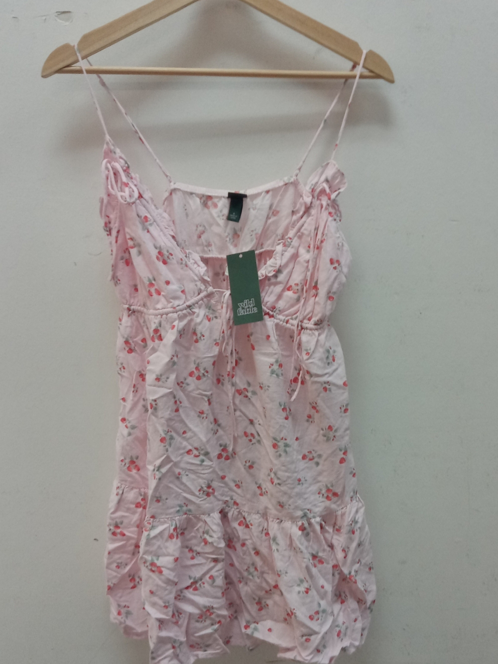 Wild Fable Ruffle Triangle Cup Mini Babydoll Dress - Picture 2 of 6
